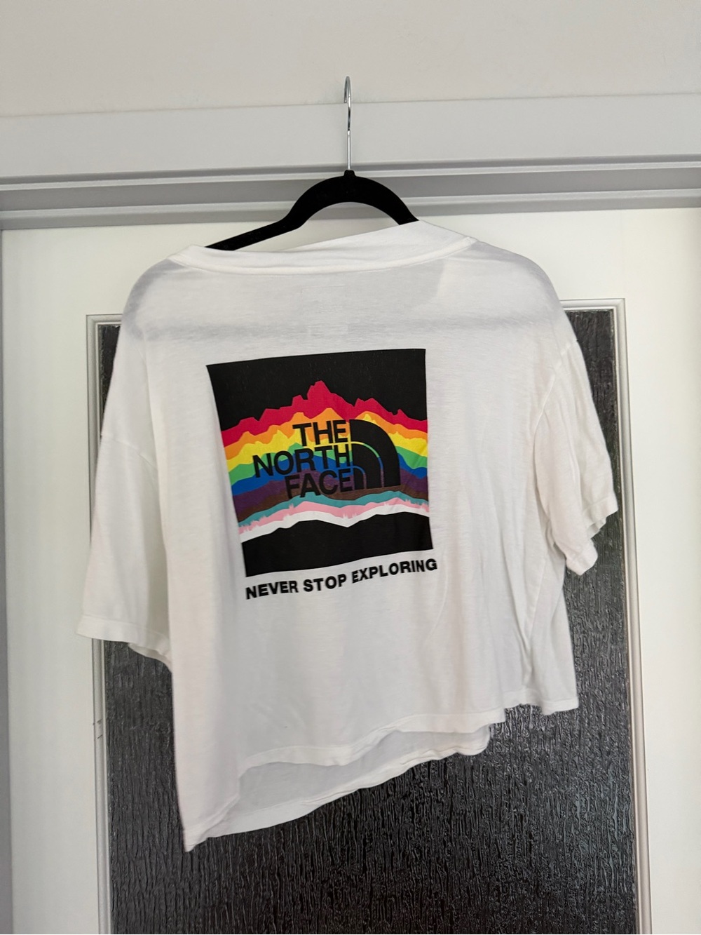 The North Face White Tee with Black Logo